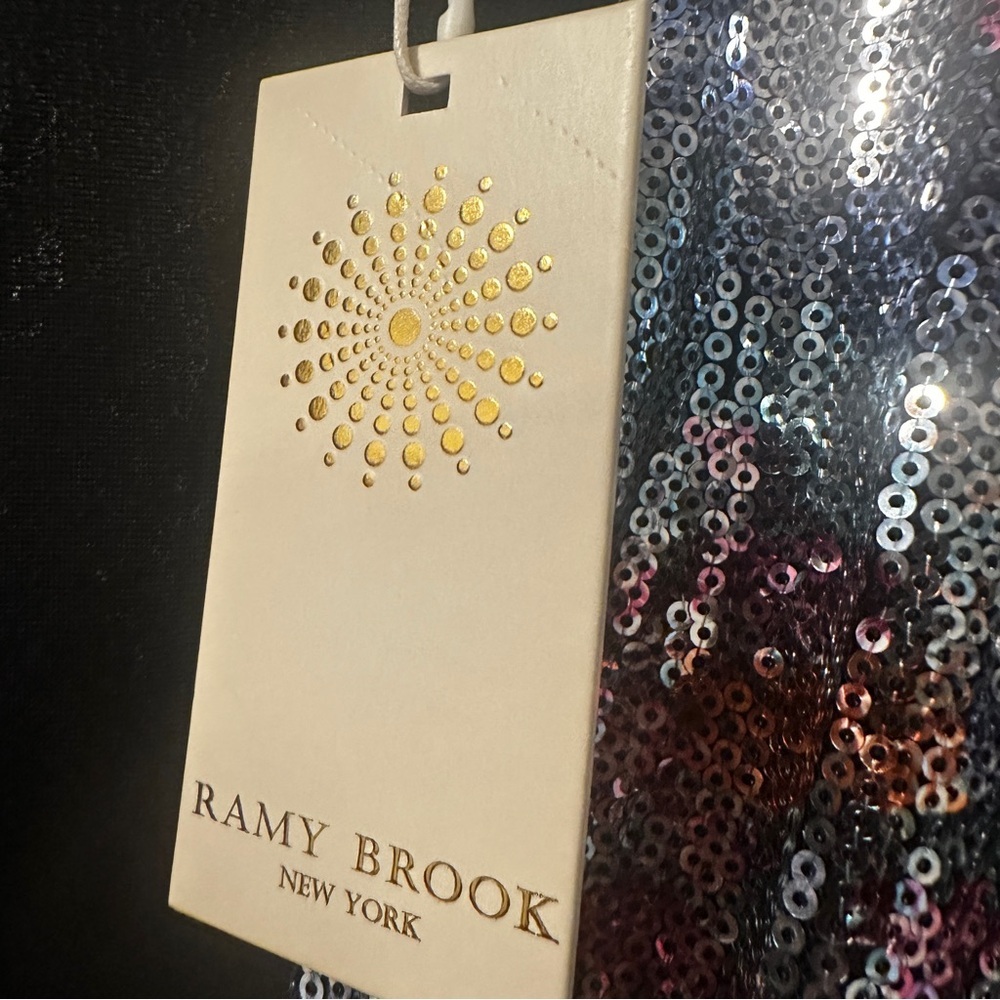 NWT Ramy Brooke Auerbach Sequin Mini Dress in Floral Sequin size 2‎ reg $795 - Picture 7 of 10
